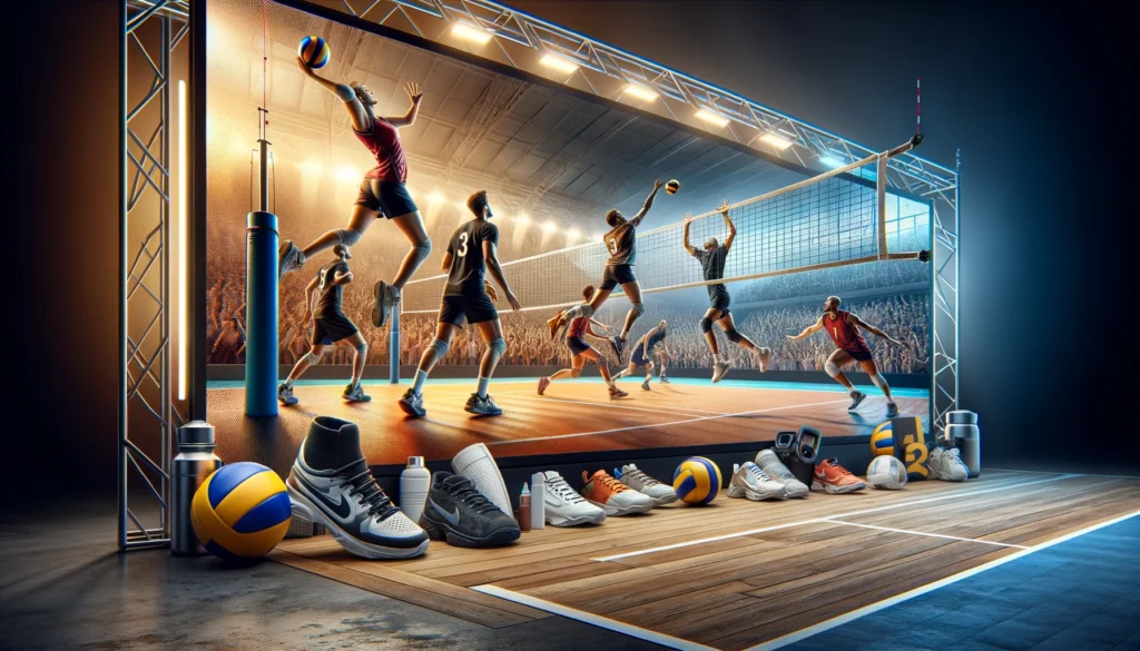 Personas jugando voleibol